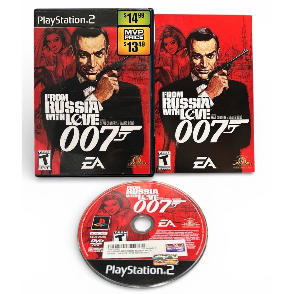 007 James Bond From Russia With Love PS2 Sony PlayStation 2 2005 With Manual